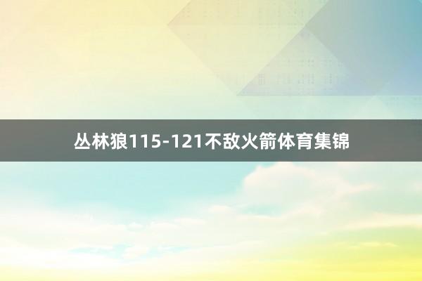 丛林狼115-121不敌火箭体育集锦