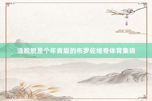 活脱脱是个年青版的布罗佐维奇体育集锦